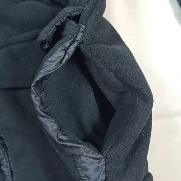 Lululemon Womens Miracle Jacket Size 6 Black Fleece Cargo Pockets Knit Sleeves - Picture 8 of 9